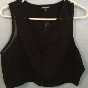 Express mesh crop top